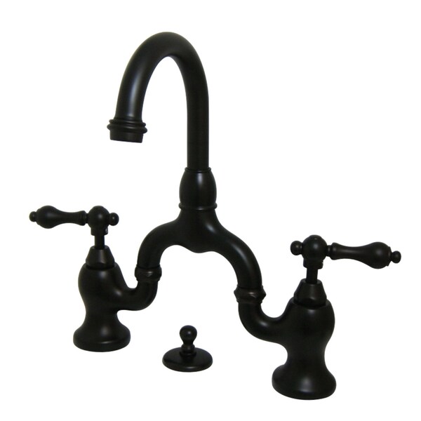KS7995AL English Country Bathroom Bridge Faucet, Oil Rubbed Bronze
